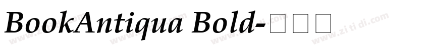 BookAntiqua Bold字体转换